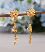 Gold color antique earrings