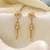 Gold color antique earrings