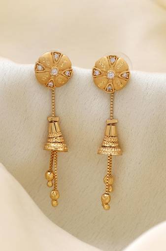Gold color antique earrings