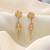 Gold color antique earrings