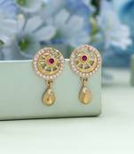 Gold color antique earrings