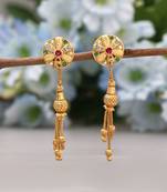 Gold color antique earrings