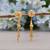 Gold color antique earrings