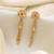 Gold color antique earrings