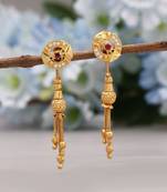 Gold color antique earrings