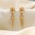 Gold color antique earrings