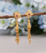 Gold color antique earrings