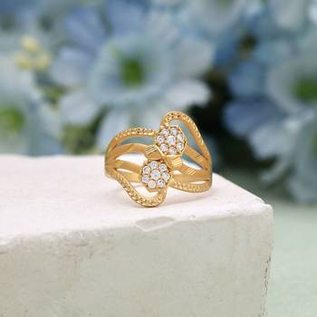 Gold color assorted design fashion rings combo of 12 pieces 2