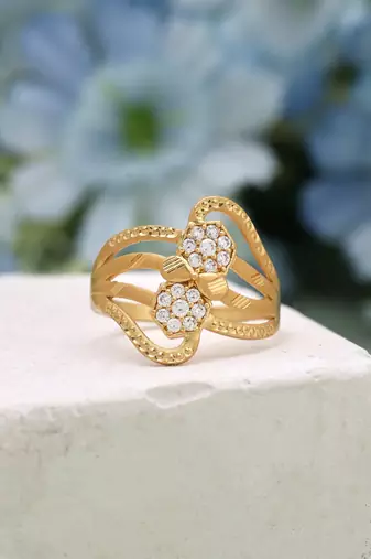 Gold color assorted design fashion rings combo of 12 pieces