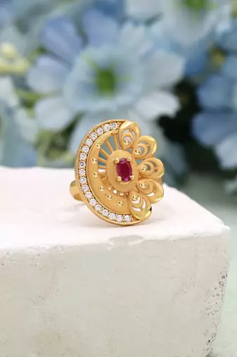 Gold color assorted design fashion rings combo of 12 pieces
