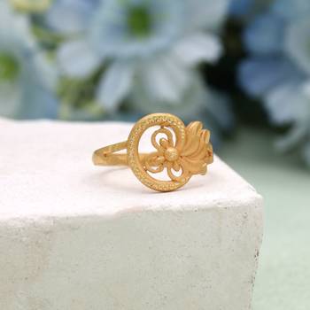 Gold color assorted design fashion rings combo of 12 pieces 2