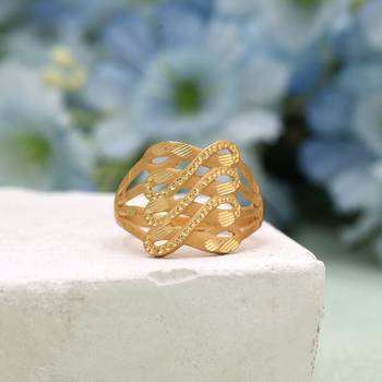 Gold color assorted design fashion rings combo of 12 pieces 2