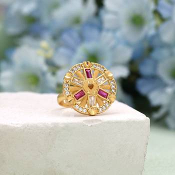 Rani color assorted design fashion rings combo of 12 pieces 2