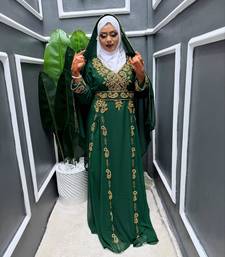 Handmade Kaftan Modest Wedding Party Wear