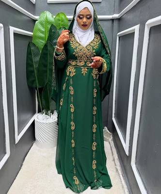 Handmade Kaftan Modest Wedding Party Wear 2
