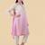 white pink embroidered silk kurta set 