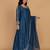persian blue katan silk kurta set