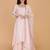 light pink katan silk kurta set