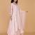 light pink katan silk kurta set