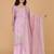 pink tissue kurta set