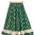 woven half  sleeves printed top with printed lehenga-pink & green