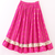woven cotton sleeveless printed top with printed lehenga-olivegreen & pink