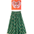 woven sleeveless placement embroidered top with printed lehenga-orange & green
