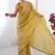 mustard organza moti & val sequence party wear saree