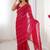 pink smooth sitara fabric moti & val sequence designer saree