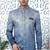 blue computer thread work on art silk sherwani for men 