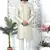 cream computer thread work on art silk sherwani for men 