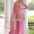 Pink Fandy Embroidered Kurta Sharara Set