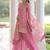 Pink Fandy Embroidered Kurta Sharara Set