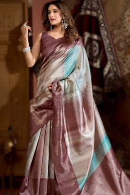 onion gobuni prijam kota silk blend saree  6 pc elegant set 1