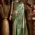 green gobuni prijam kota silk blend saree     6 pc elegant set
