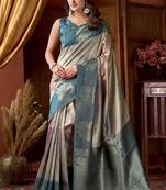 gery gobuni prijam kota silk blend saree – 6 pc elegant set