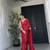 New Georgette Seqwance work Red Color Women's Saree With Blouse Set