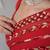 New Georgette Seqwance work Red Color Women's Saree With Blouse Set