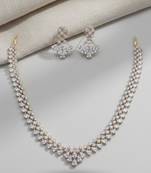 Ivory radiance diamond necklace set
