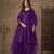 Purple embroidered Sharara suit