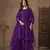 Purple embroidered Sharara suit