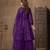 Purple embroidered Sharara suit