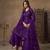 Purple embroidered Sharara suit