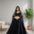 Black Net Sequins & Zari Embroidered Lehenga set with Choli and dupatta with dupatta