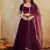 Rani Pink Velvet Lehenga set with Choli and dupatta
