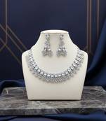 Rose crystal choker set