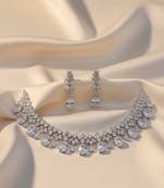 Azure petal necklace set