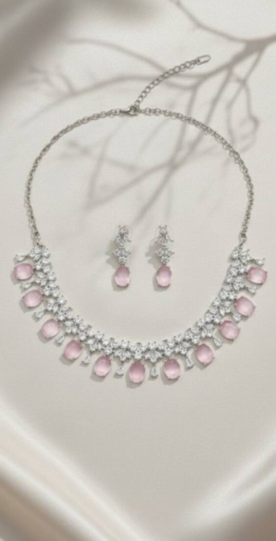 Mint flora choker set