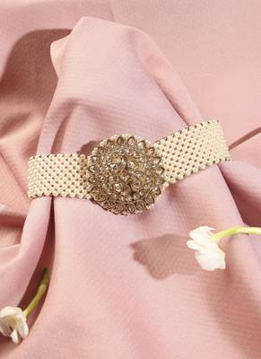 Gorgeous flower design and mother of pearl antique gold plated collar necklace set for women 4