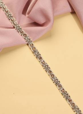 designer oval pearl brown kundan gold plated kamarband 4